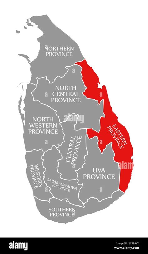 Eastern Province Map Of Sri Lanka - 2024 Winter Solstice