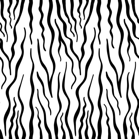 Premium Vector | Vector seamless pattern with zebra skin black and ...