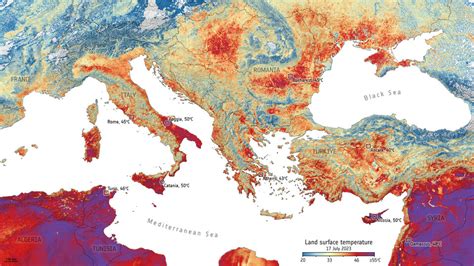 ESA - Europe braces for sweltering July