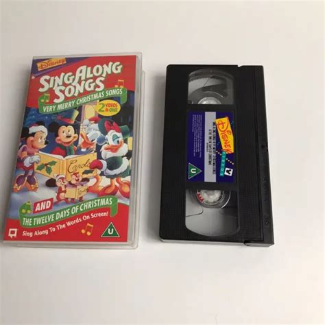 DISNEY SING ALONG Songs Vhs Video - Very Merry Christmas Songs / Walt ...