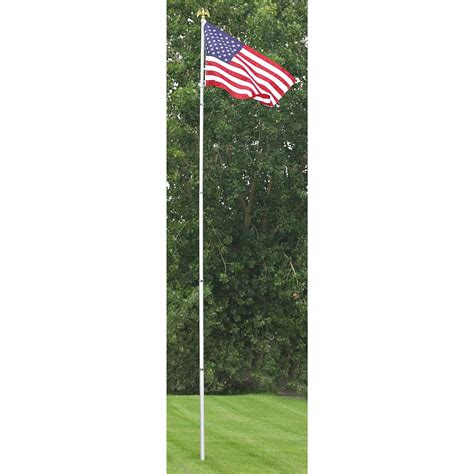 20 - ft. Telescoping Flag Pole Kit - 154735, Flags at Sportsman's Guide