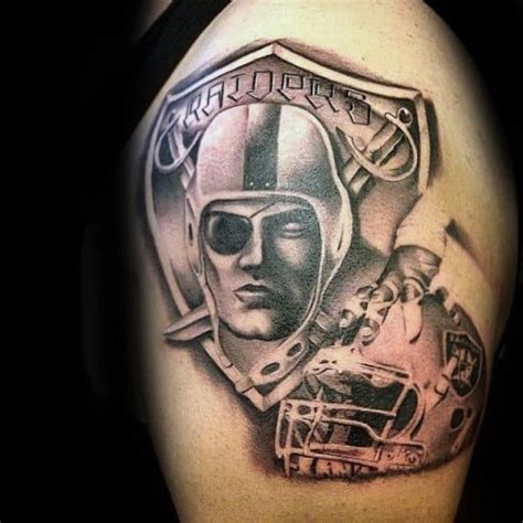 40 Oakland Raiders Tattoos For Men - Football Ink Design Ideas