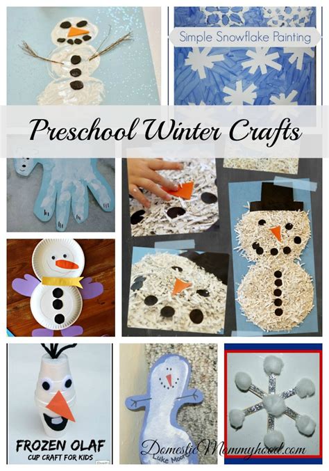 Preschool Winter Crafts - Domestic Mommyhood