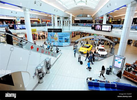 The departures lounge inside the south terminal at Gatwick Airport ...