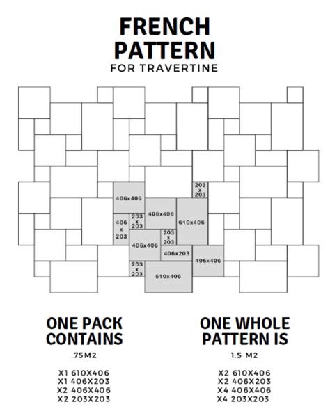 What is the correct French Pattern layout? - Travertine Emporium