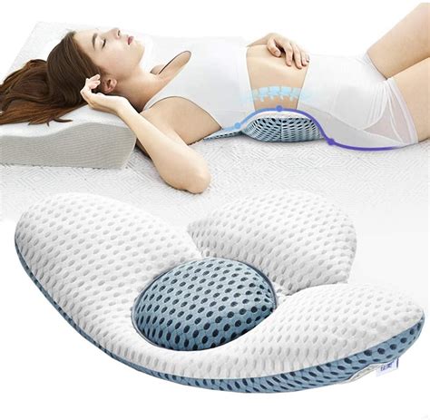 Pillows Bedding & Linens for Sleeping Lower Back Pain Relief Support Cushion in Bed Waist ...