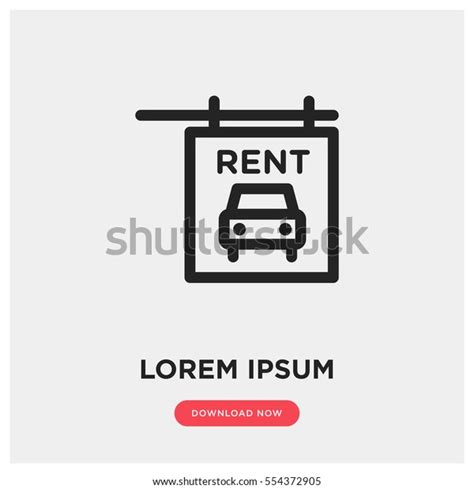 Rent Car Vector Icon Car Rental Stock Vector (Royalty Free) 554372905 | Shutterstock