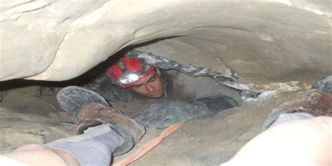 Spelunker John Jones Trapped Upside Down in a Cave : SweatyPalms