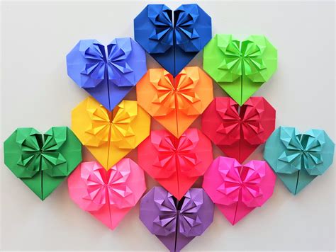 3D Origami Paper Hearts-origami Hearts-paper Hearts-wedding - Etsy