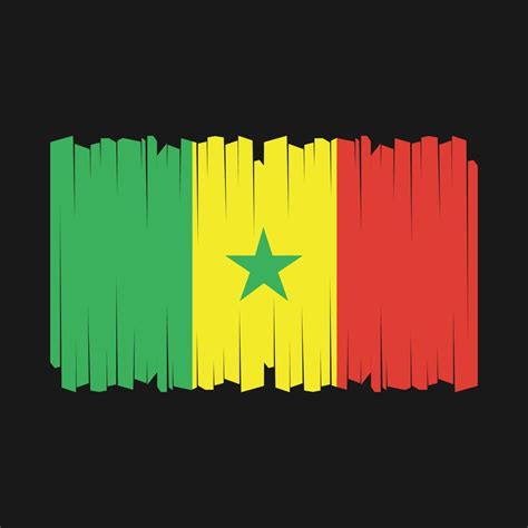 Senegal Flag Vector 21934176 Vector Art at Vecteezy