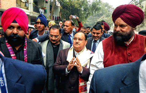 New Delhi : BJP National President JP Nadda and other leaders during ...