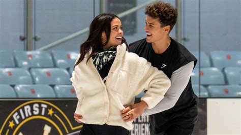 Dancing On Ice star Miles Nazaire is all smiles as he get his skates on ...