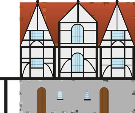 Tudor House Stock Illustration - Download Image Now - Arch - Architectural Feature, Architecture ...