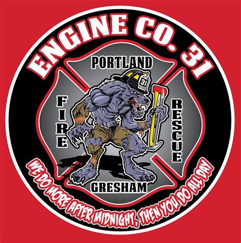 Portland Fire Dept. Engine Co.31 | Fire dept logo, Fire training, Firefighter decals