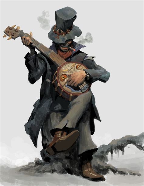 Voodoo bard; banjo; male; man; african american fa... - #African # ...