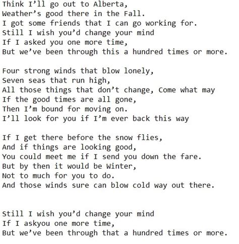 Four Strong Winds Piano Chords And Whistle Tab - Irish folk songs