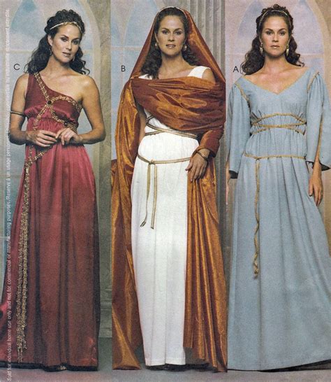 Misses Greek Roman Dresses Gowns Veil Costume Cosplay SCA 14 20 UNCUT ...