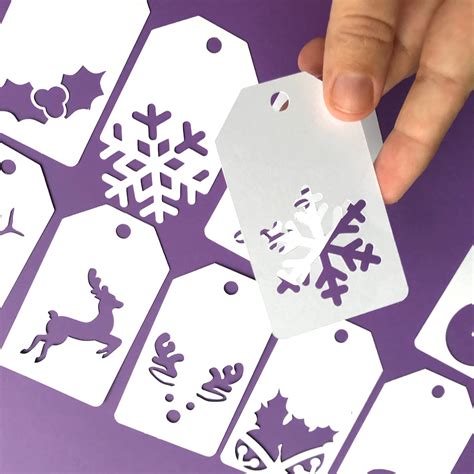 Template Christmas Gift Tags Cricut