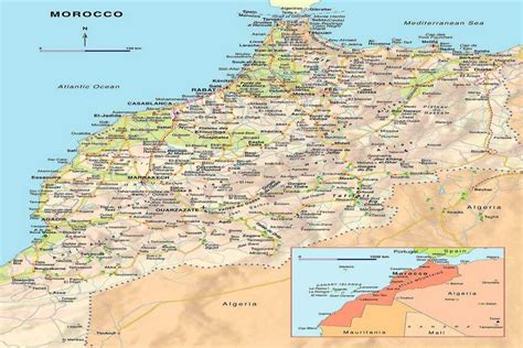 Carte du Maroc, Guide voyage Maroc, Carte du Maroc | Maroc Voyages