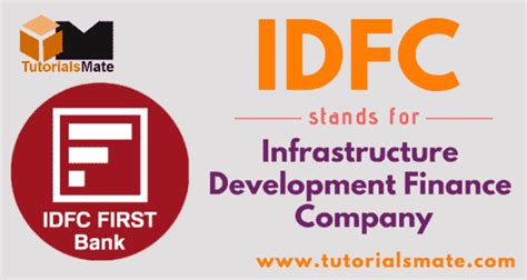 IDFC Full Form: What is the full form of IDFC? - TutorialsMate