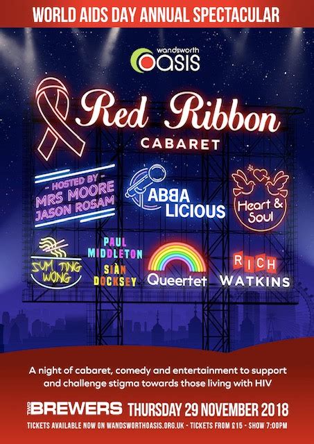 Red ribbon cabaret at The Two Brewers - This is Clapham