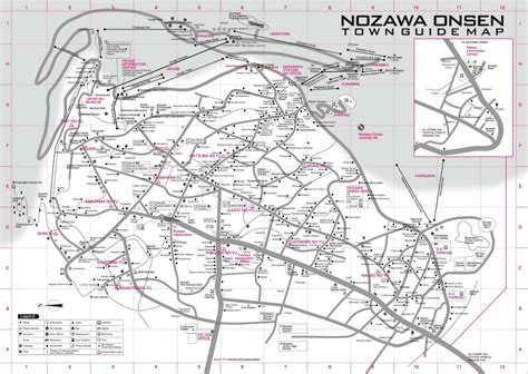 Nozawa Onsen Maps. Ski Piste, Trail Maps & Village maps