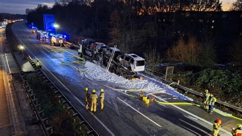 Brennender Autotransporter auf A27: Strecke in Bremen wieder frei | NDR.de - Nachrichten ...