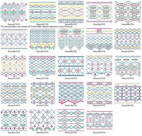 Smocking Heirlooms 2 - Janny Primrose Designs | Patrones, Puntadas de ...