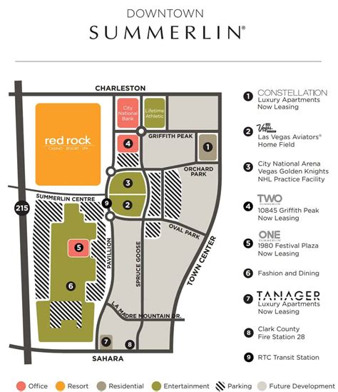 Downtown Summerlin - Mall Stores, Restaurants, Theater, Map, Las Vegas