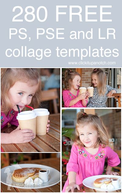 280 Free Collage Templates for Photoshop, Photoshop Elements and Lightroom