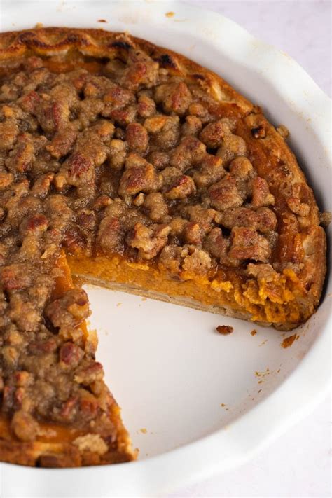 Sweet Potato Pecan Pie (Easy Recipe) - Insanely Good