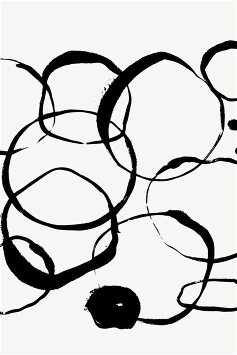 Abstract circle background, black and white design vector | premium image by rawpixel.com / t ...