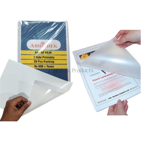 A4 Transparent Inkjet Sticker Waterproof Non Tearable Self Adhesive – LIGHT BLUE SHADE (Brand ...