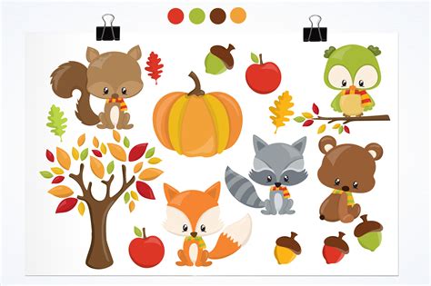 Fall Animals Graphic by Prettygrafik · Creative Fabrica