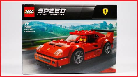 LEGO 75890 Speed Champions Ferrari F40 Competizione Speed Build - YouTube