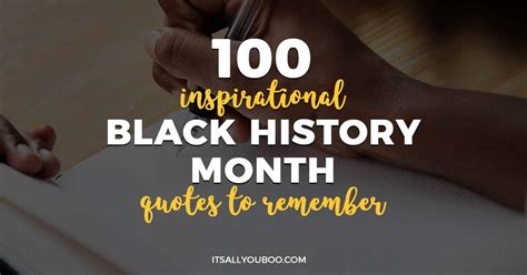 100 Inspirational Black History Month Quotes to Remember | It's All You Boo