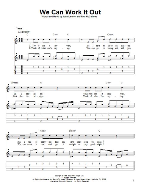 We Can Work It Out by The Beatles - Solo Guitar - Guitar Instructor