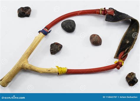 Ancient weapon, slingshot stock image. Image of christian - 114663787