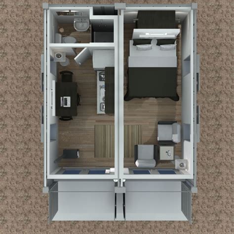 2×20-foot-container-house-v2 Above