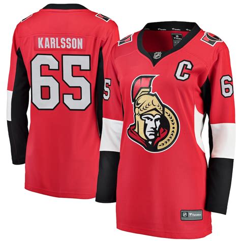 Fanatics Branded Erik Karlsson Ottawa Senators Women's Red Home Breakaway Player Jersey