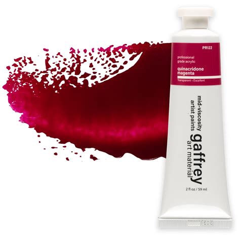 Quinacridone Magenta Artist Acrylic Paint – Gaffrey Art Material