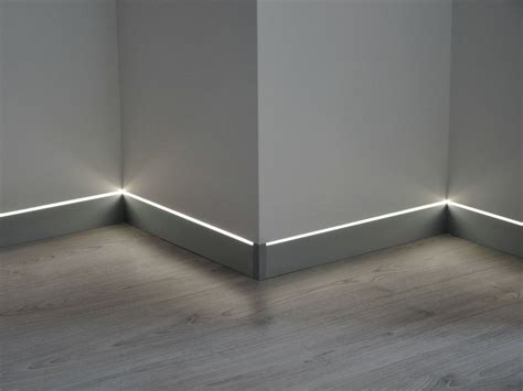 PROLIGHT METAL LINE 88/I6L/A LED aluminium skirting board By PROFILPAS