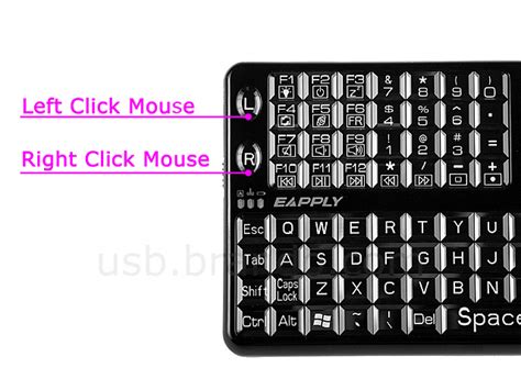 USB 2.4GHz Multimedia Keyboard with Touchpad