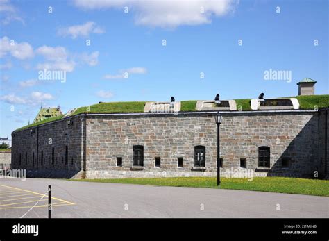 La Citadelle of Quebec National Historic Site in Old Quebec City, Quebec QC, Canada. The ...