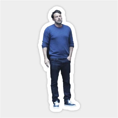 Ben Affleck smoking meme - Ben Affleck - Sticker | TeePublic