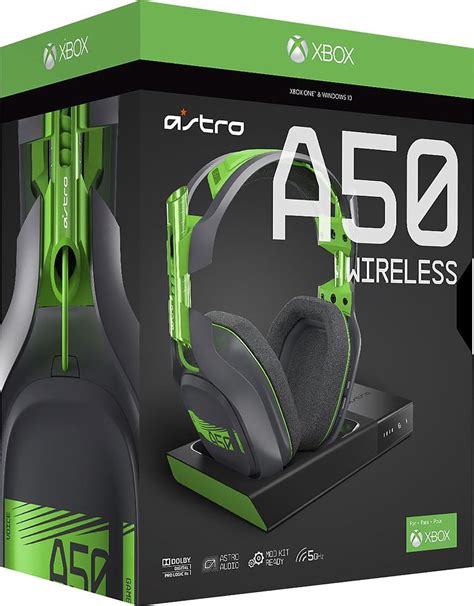 Astro A50 - Wireless Gaming Headset - Xbox One Black/Green (Refurbished ...