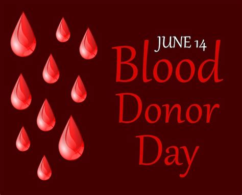 Premium Vector | World blood donor day poster