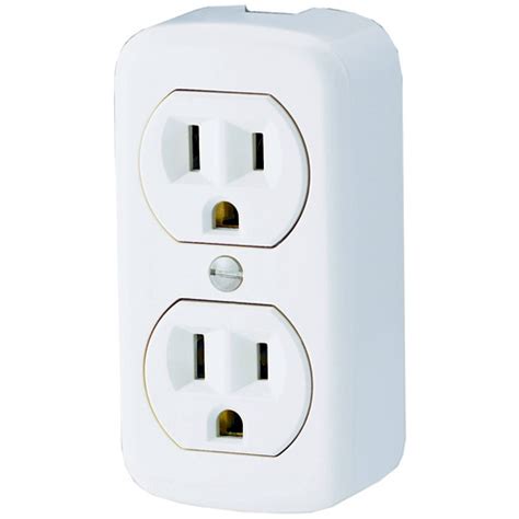 Eaton Duplex Surface Receptacle Outlet - 1 1/8-in W x 3 19/32-in H - 15 ...