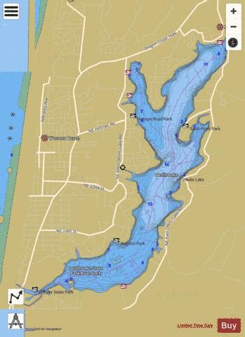 Devils Lake Fishing Map | Nautical Charts App