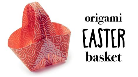 Origami Easter Basket Tutorial - DIY - Paper Kawaii - YouTube